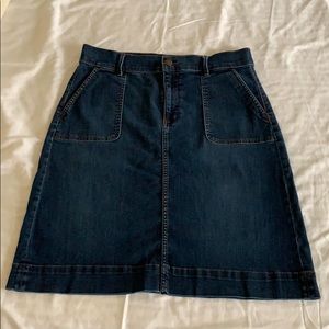 Women’s 12/31, Ann Taylor Loft, Dark Denim Skirt